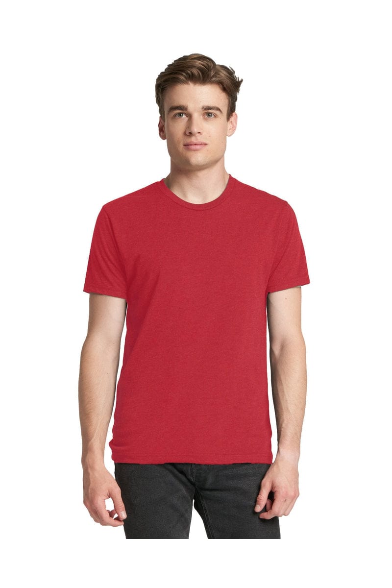 Next Level 6010A: Men's Made in USA Triblend T-Shirt in Vintage Red