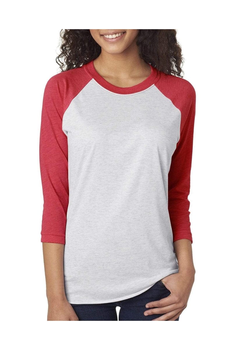 Next Level 6051: Unisex Triblend 3/4-Sleeve Raglan in 