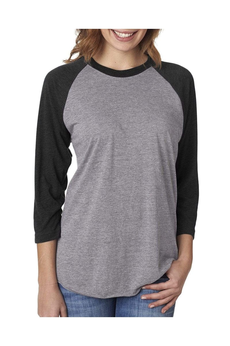 Next Level 6051: Unisex Triblend 3/4-Sleeve Raglan in 