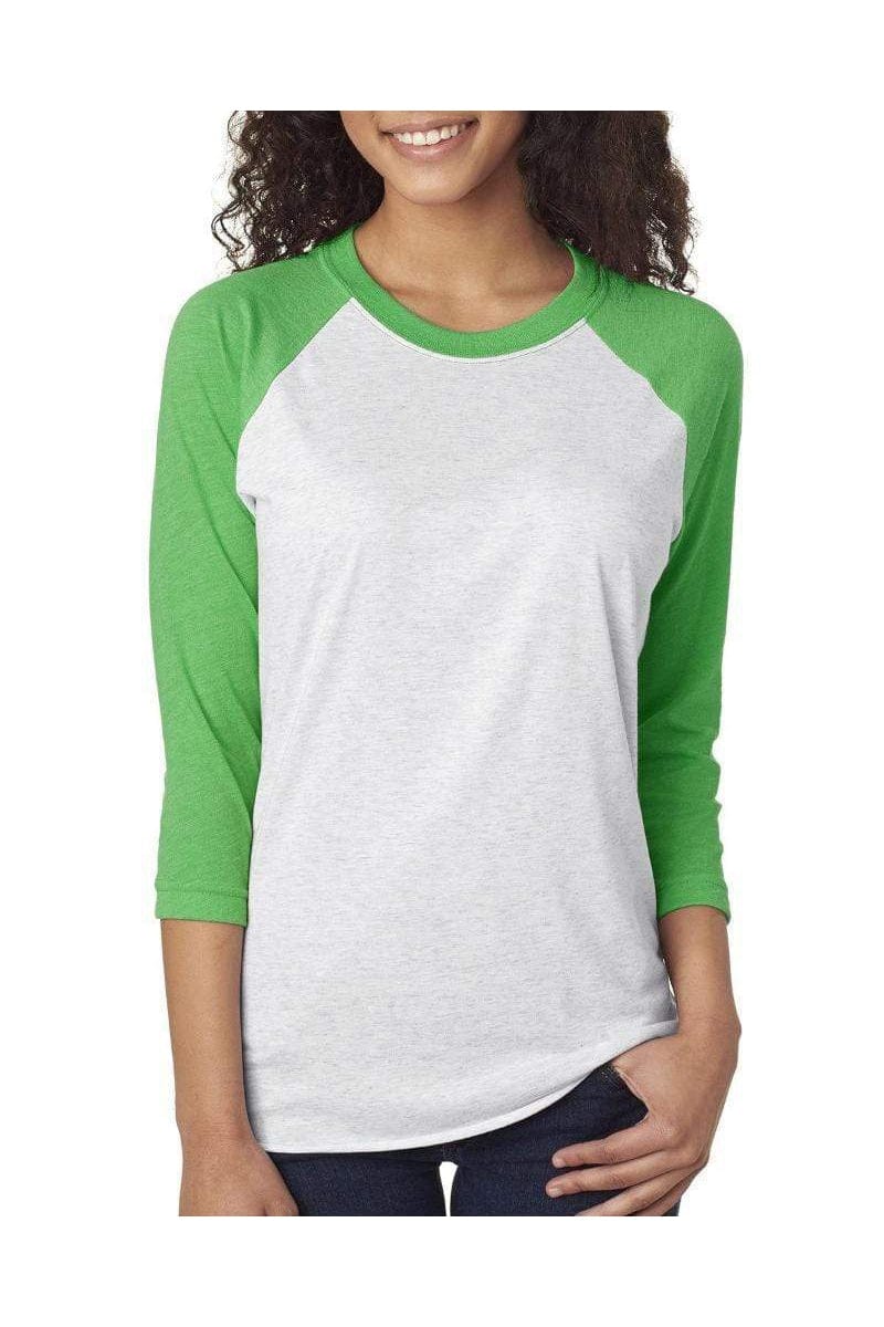 Next Level 6051: Unisex Triblend 3/4-Sleeve Raglan in 