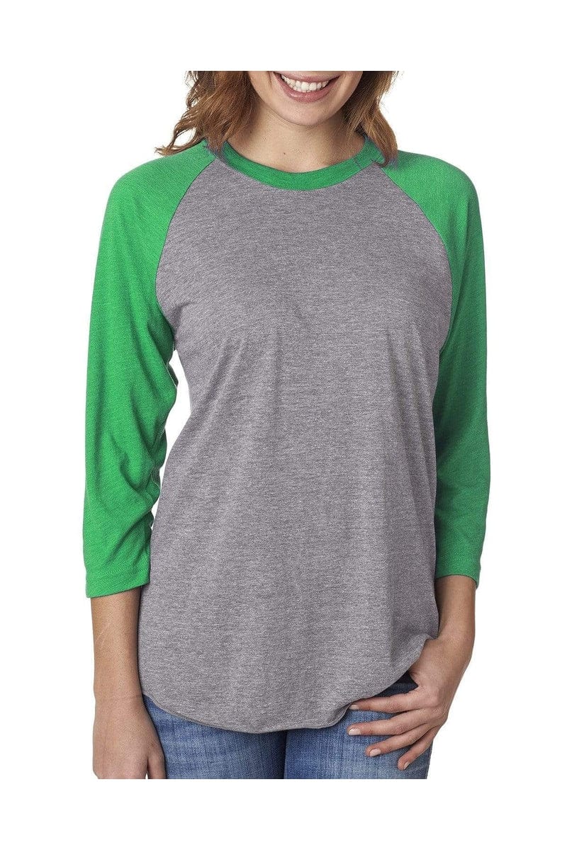 Next Level 6051: Unisex Triblend 3/4-Sleeve Raglan in 