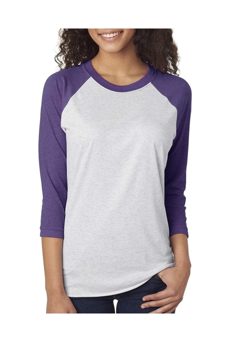 Next Level 6051: Unisex Triblend 3/4-Sleeve Raglan in 