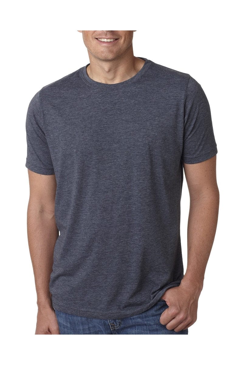 Next Level 6200: Unisex Poly/Cotton Crew T-Shirt in Antique Denim