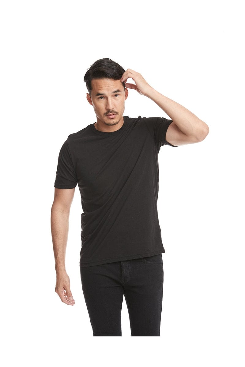 Next Level 6200: Unisex Poly/Cotton Crew T-Shirt in Black
