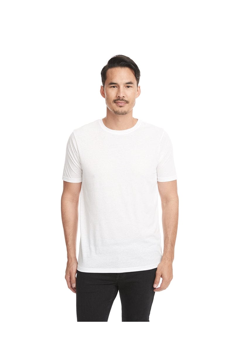 Next Level 6200: Unisex Poly/Cotton Crew T-Shirt in White