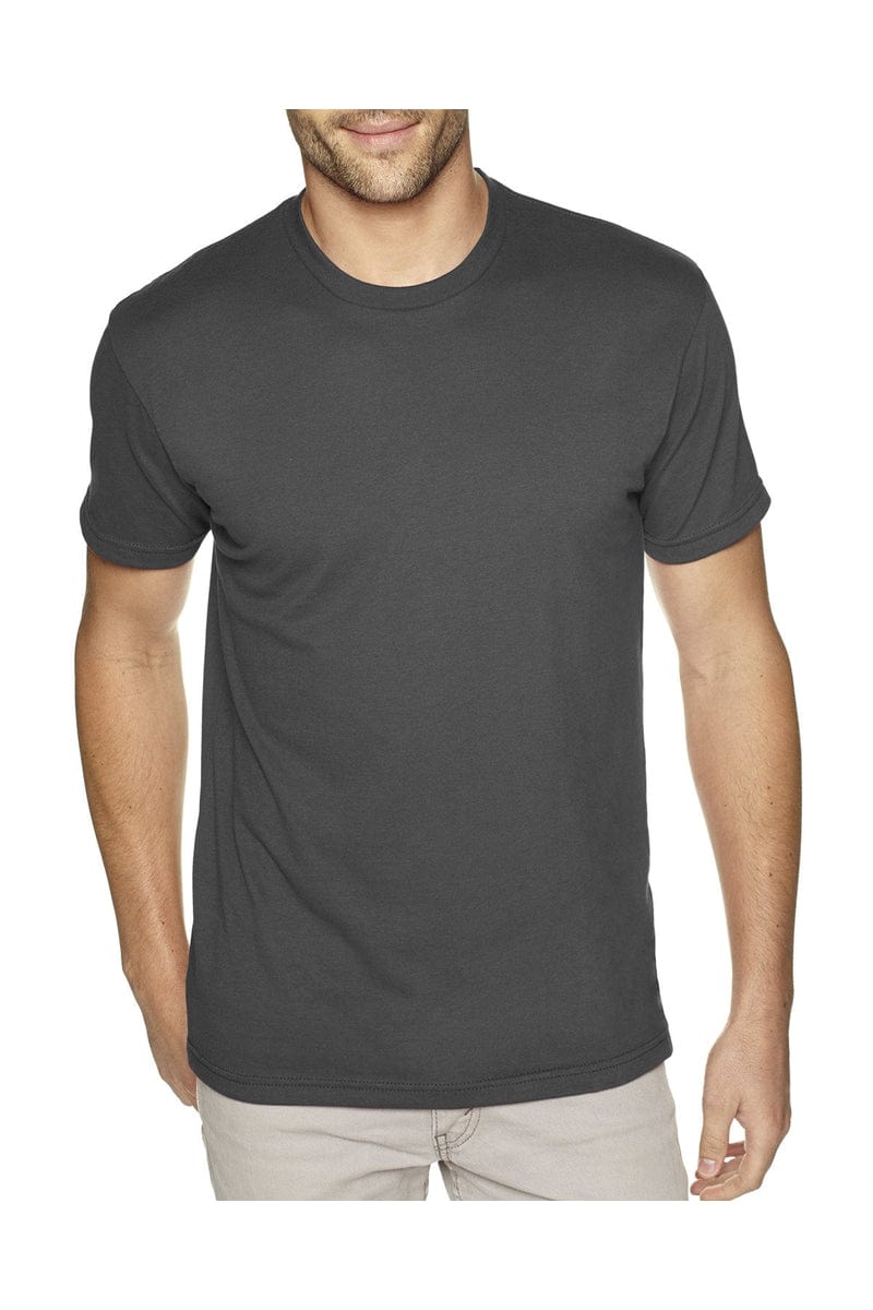 Next Level 6410: Men's Sueded Crew Tee in Heavy Metal
