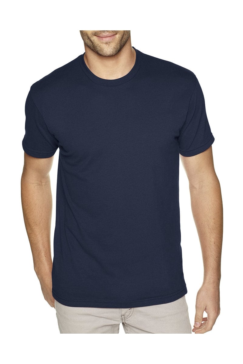 Next Level 6410: Men's Sueded Crew Tee in Midnight Navy