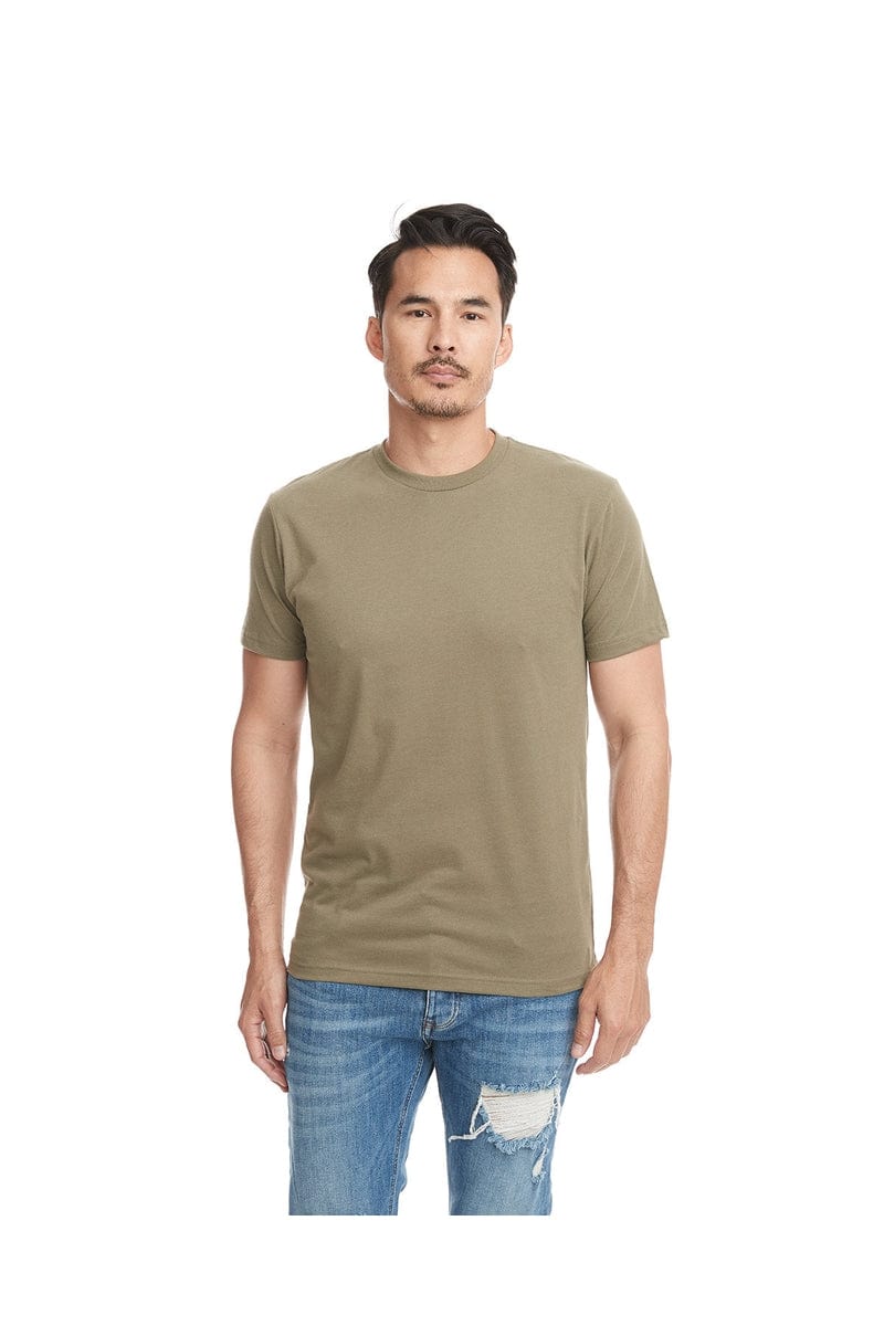 Next Level 6410: Men's Sueded Crew Tee in Military Green