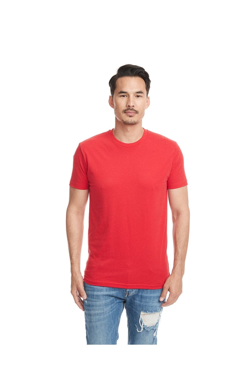 Next Level 6410: Men's Sueded Crew Tee in Red