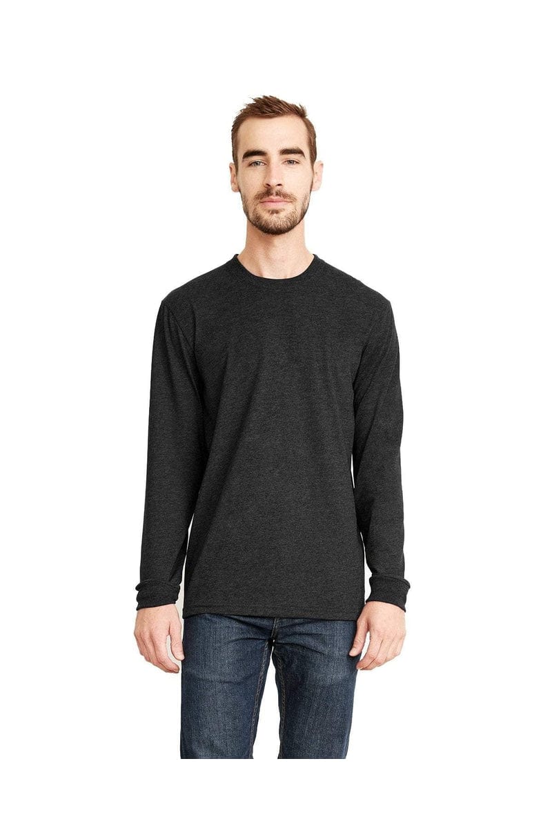 Next Level 6411: Unisex Sueded Long-Sleeve Crew in 