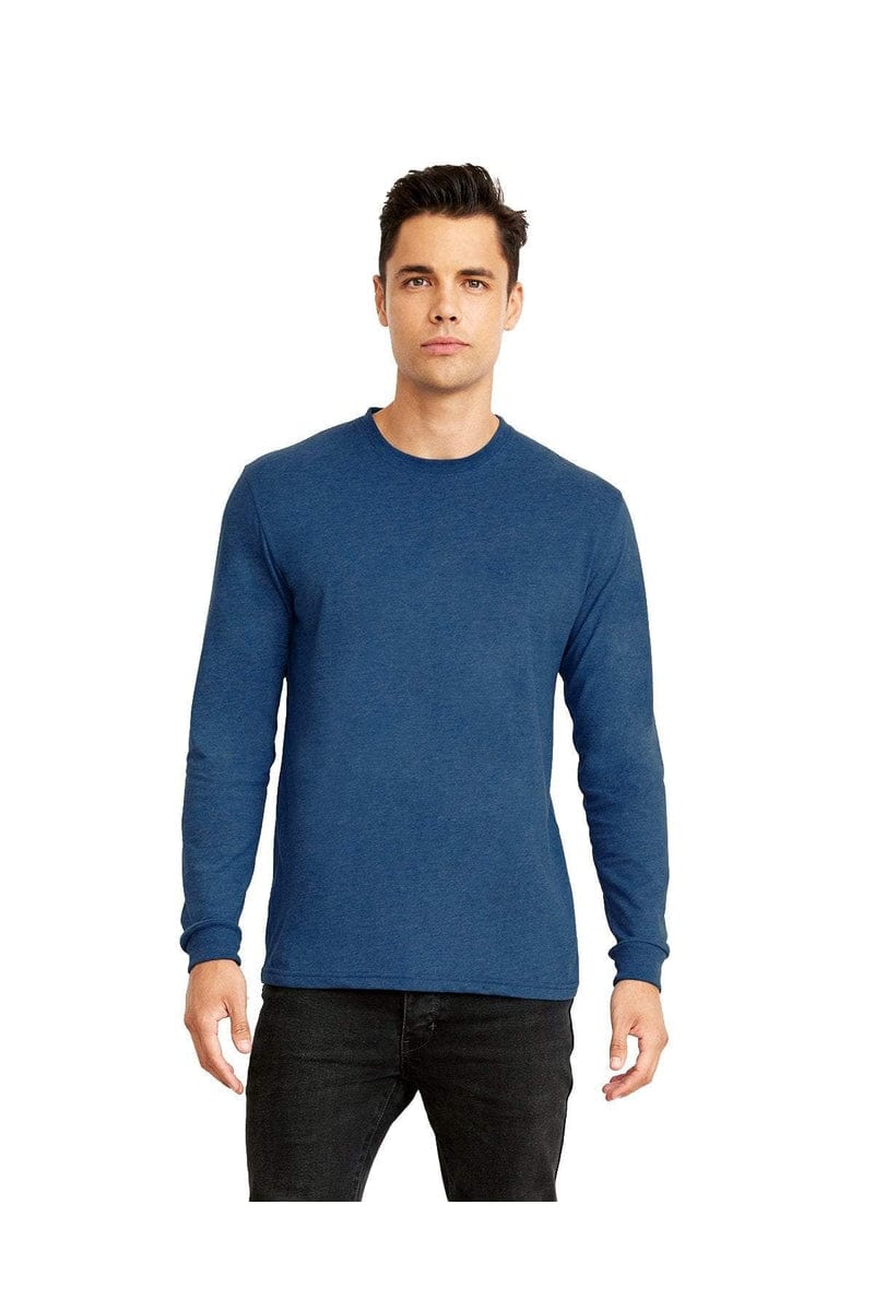 Next Level 6411: Unisex Sueded Long-Sleeve Crew in 