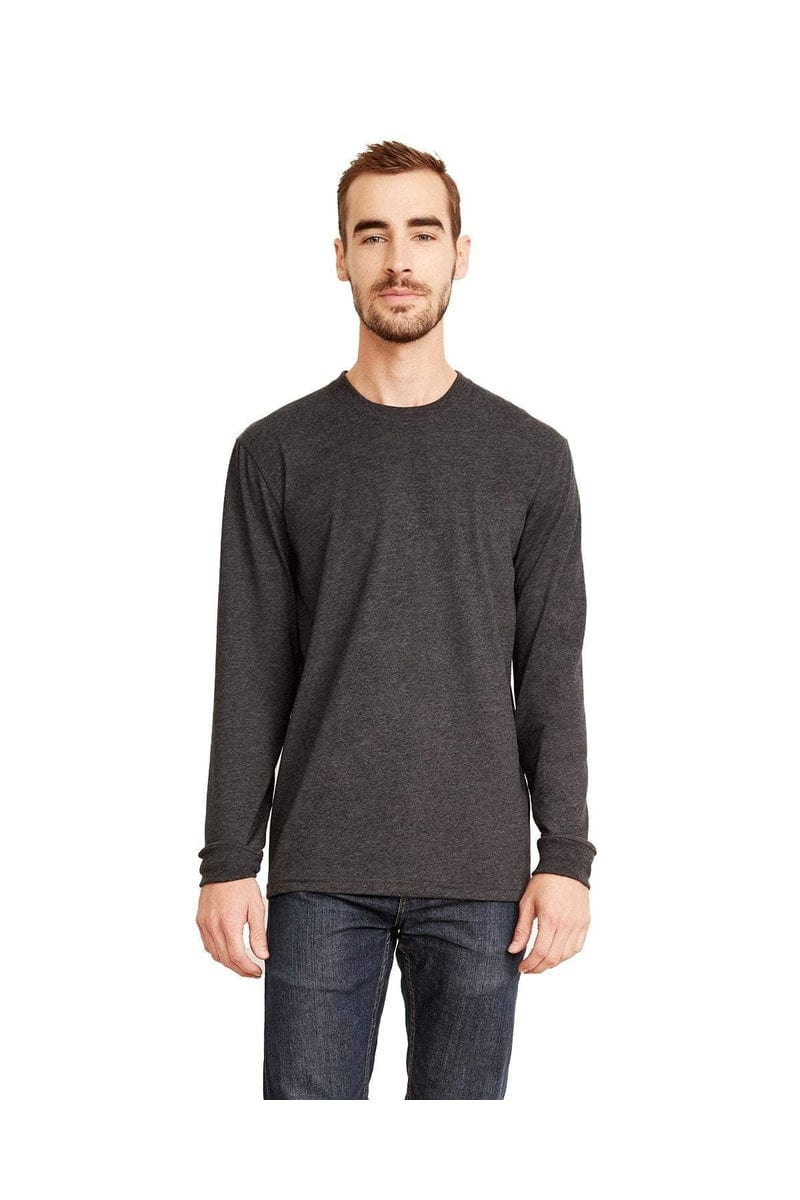 Next Level 6411: Unisex Sueded Long-Sleeve Crew in 
