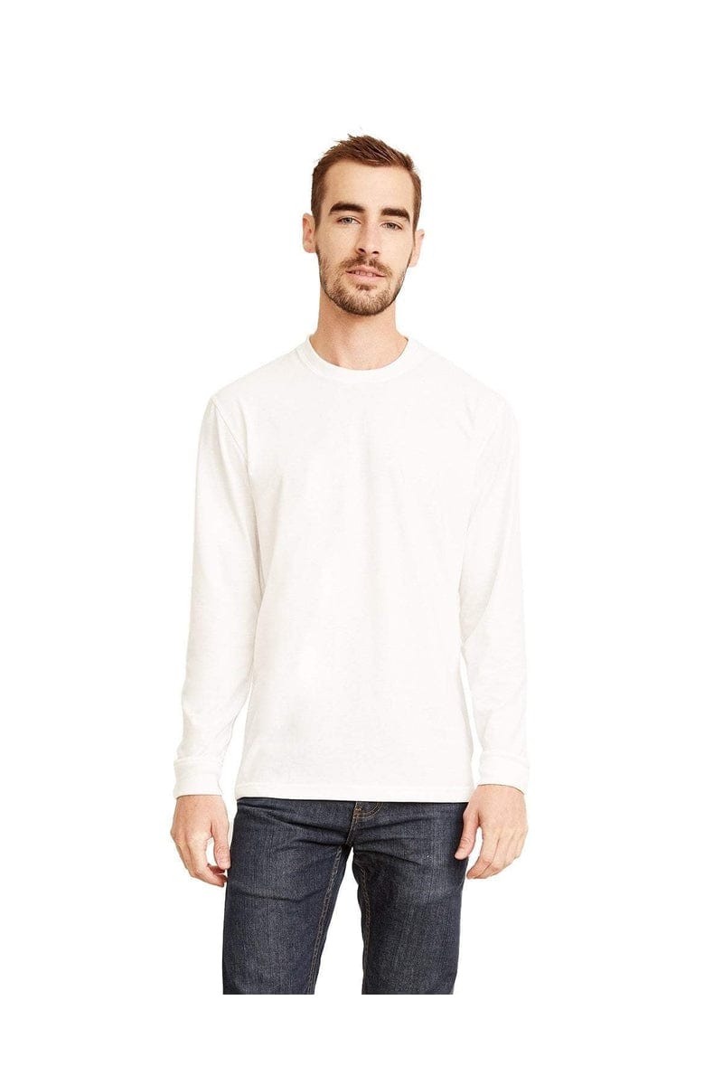 Next Level 6411: Unisex Sueded Long-Sleeve Crew in 