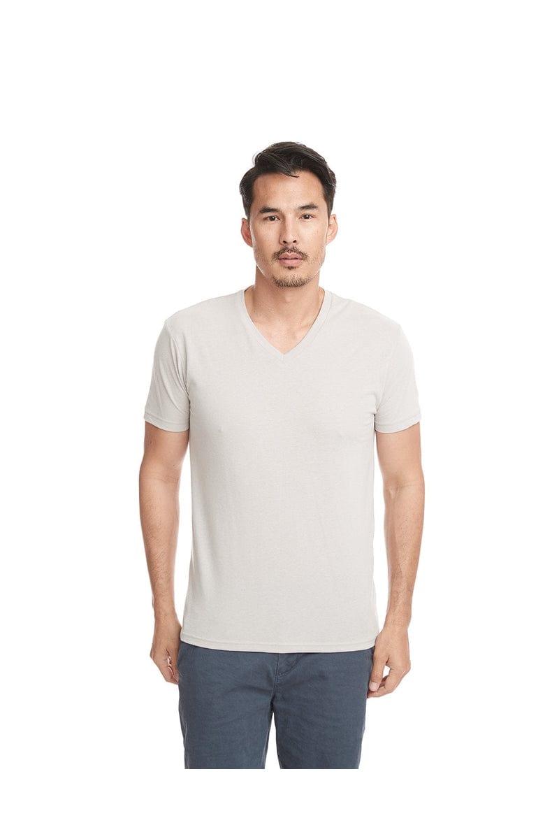 Next Level 6440: Men's Sueded V- Neck T-Shirt in Sand