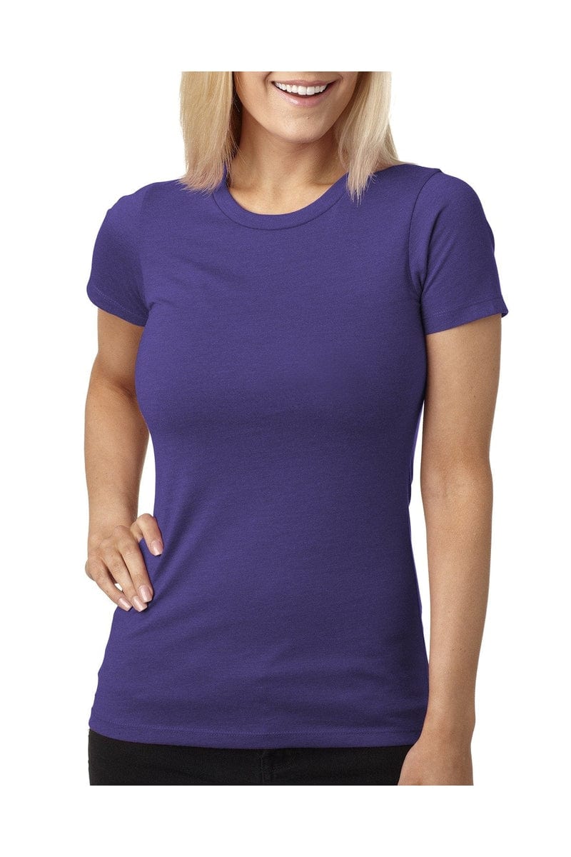 Next Level 6610: Ladies' CVC T-Shirt in Purple Rush
