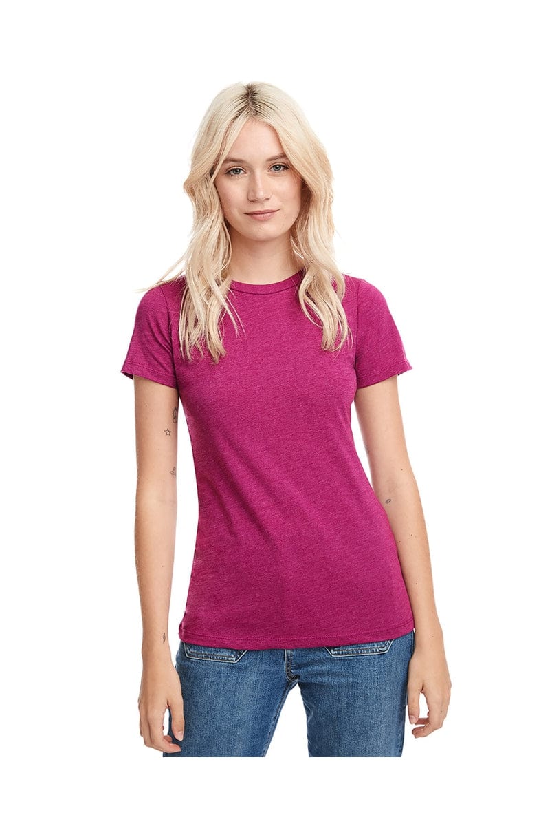 Next Level 6610: Ladies' CVC T-Shirt in Raspberry