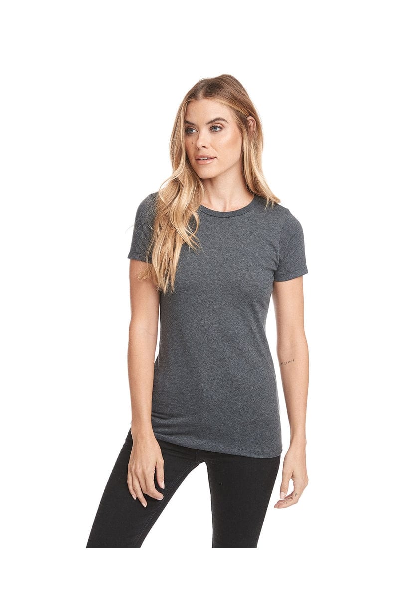 Next Level 6610: Ladies' CVC T-Shirt in Charcoal