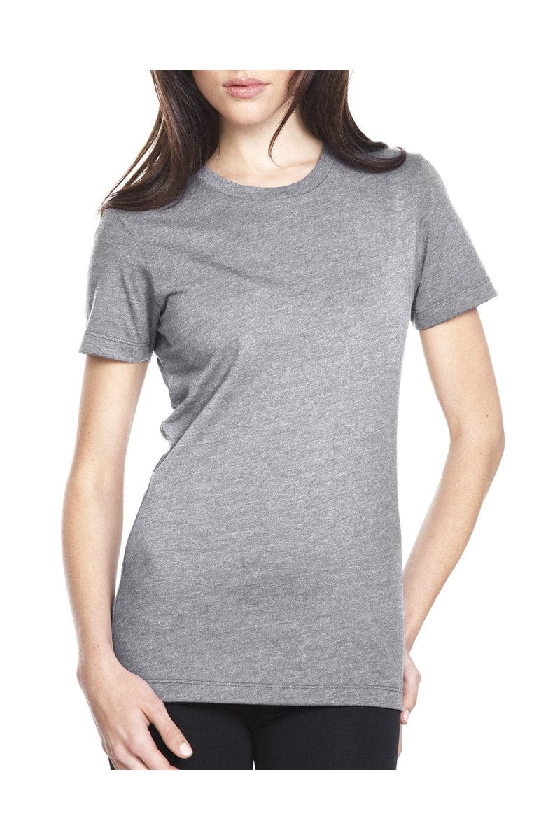 Next Level 6610: Ladies' CVC T-Shirt in Dark Hthr Gray