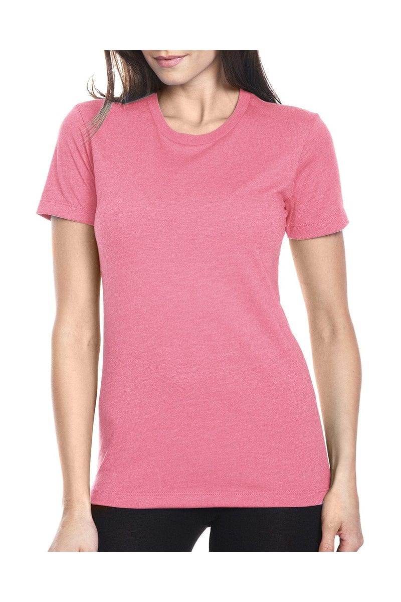 Next Level 6610: Ladies' CVC T-Shirt in Hot Pink