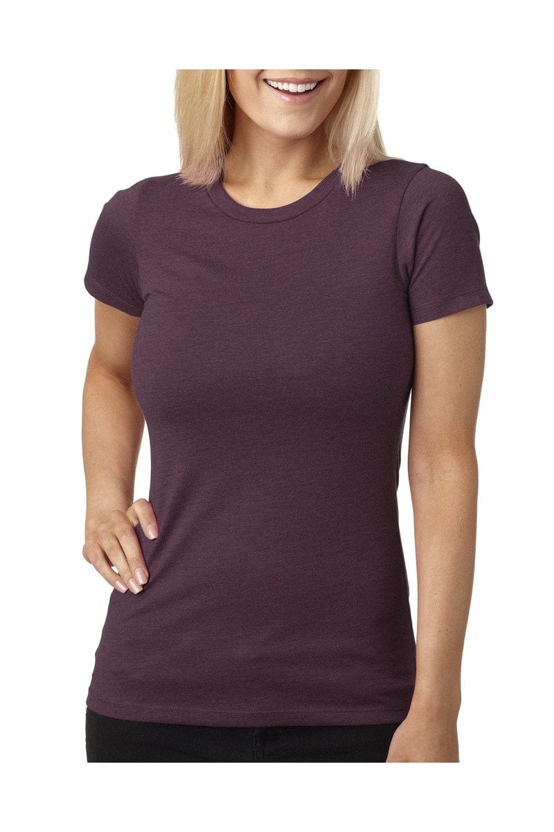 Next Level 6610: Ladies' CVC T-Shirt in Plum