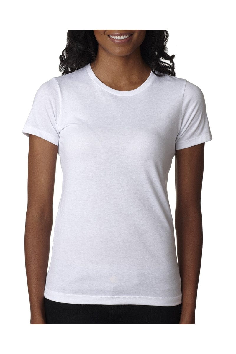 Next Level 6610: Ladies' CVC T-Shirt in White