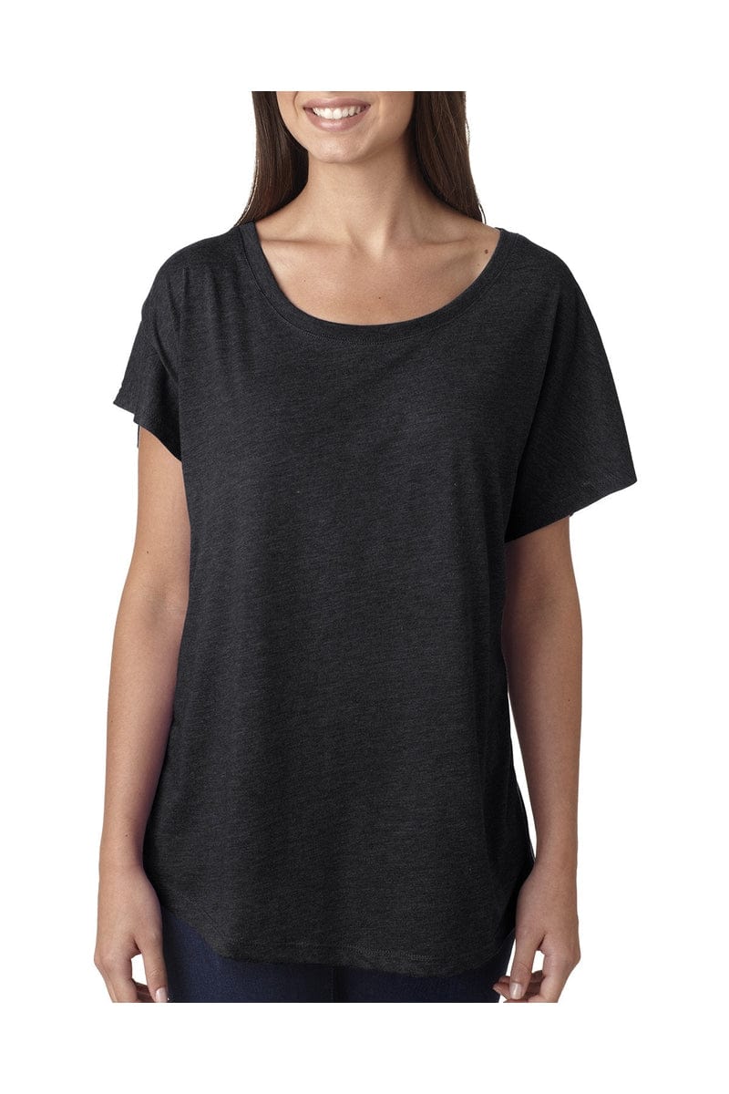 Next Level 6760: Ladies' Triblend Dolman in Vintage Black