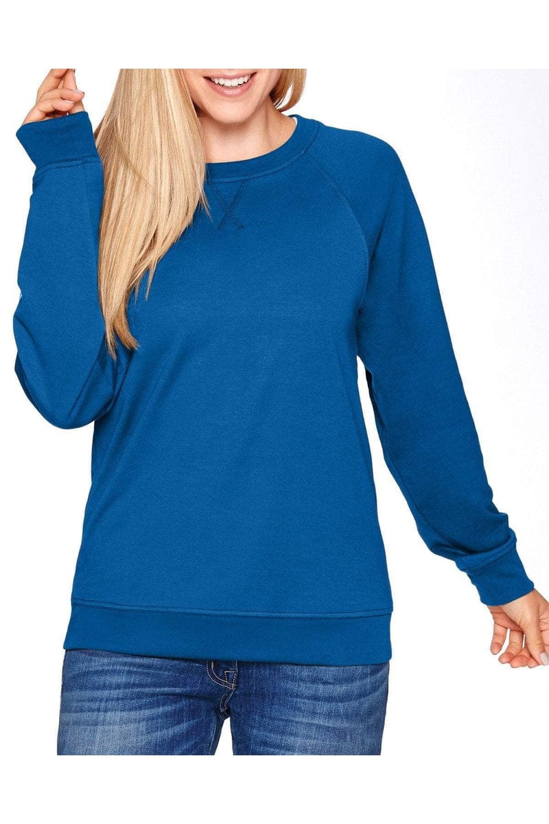 Next Level N9000 Unisex French Terry Raglan Crew in 