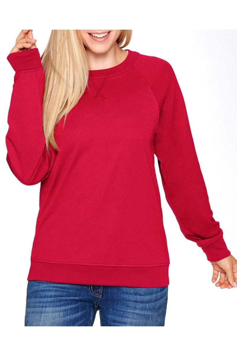 Next Level N9000 Unisex French Terry Raglan Crew in 