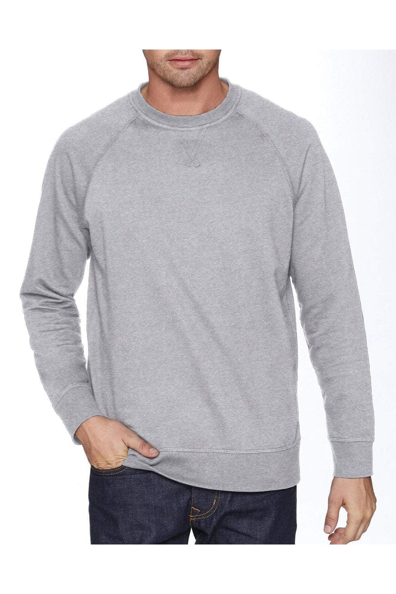 Next Level N9000 Unisex French Terry Raglan Crew in 