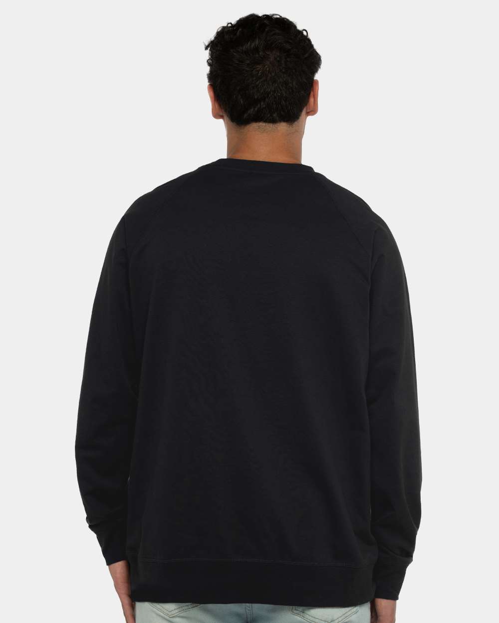 Next Level 9000 Unisex Laguna Raglan Crewneck Sweatshirt in 
