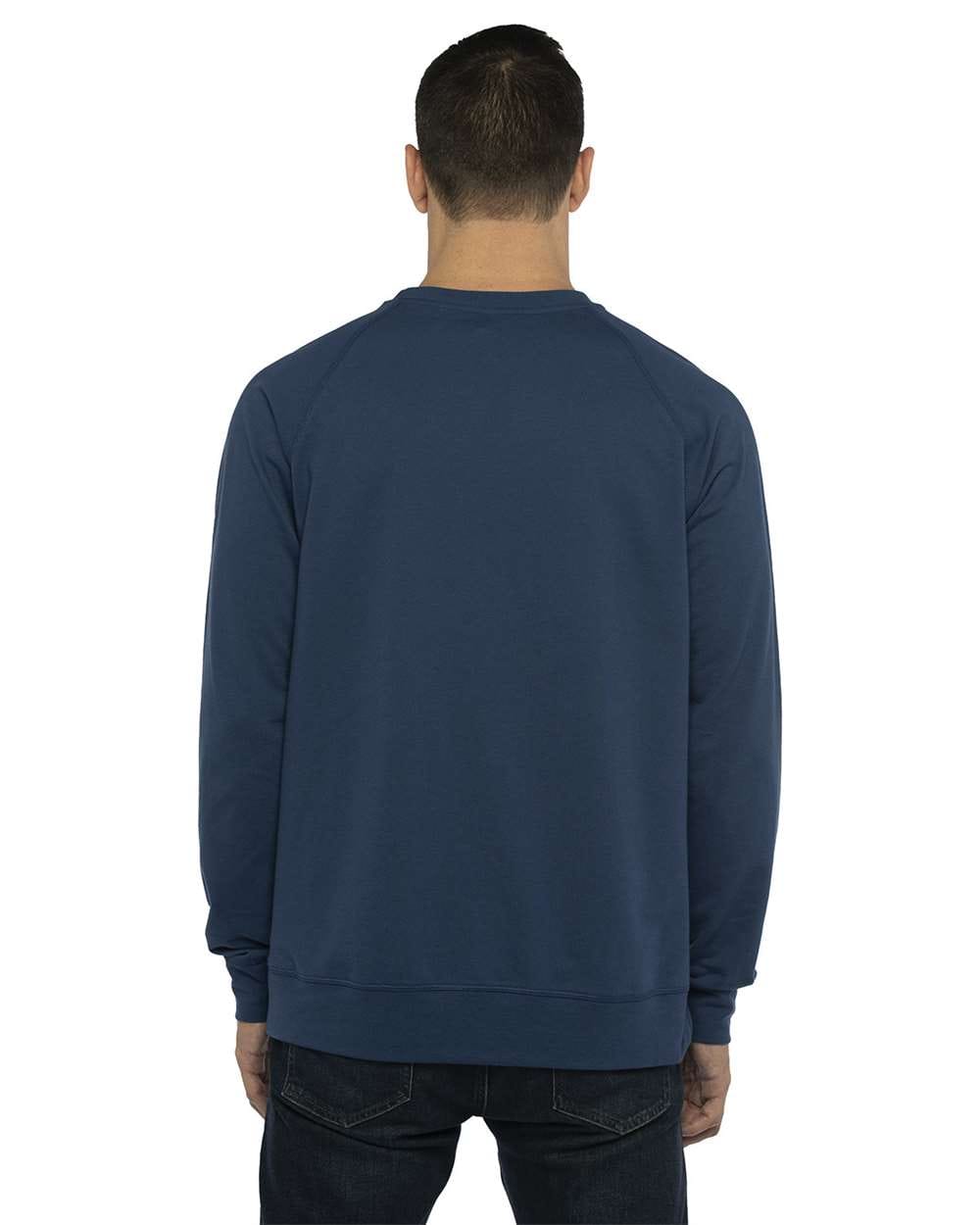 Next Level 9000 Unisex Laguna Raglan Crewneck Sweatshirt in 
