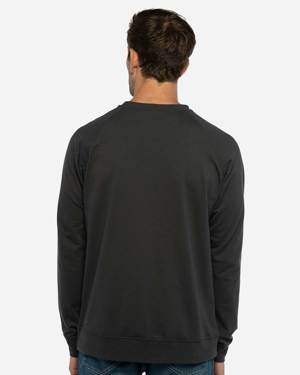 Next Level 9000 Unisex Laguna Raglan Crewneck Sweatshirt in 