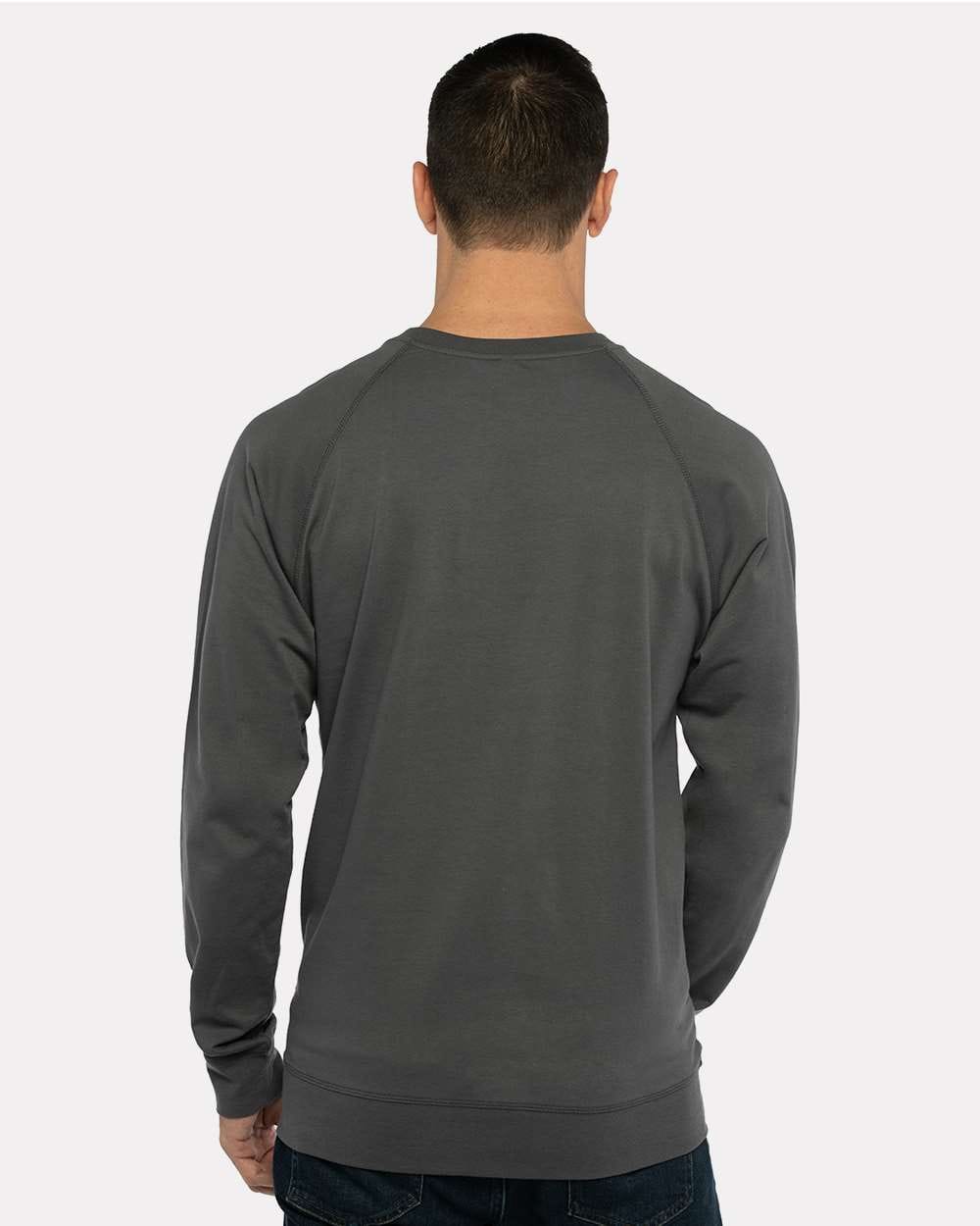 Next Level 9000 Unisex Laguna Raglan Crewneck Sweatshirt in 