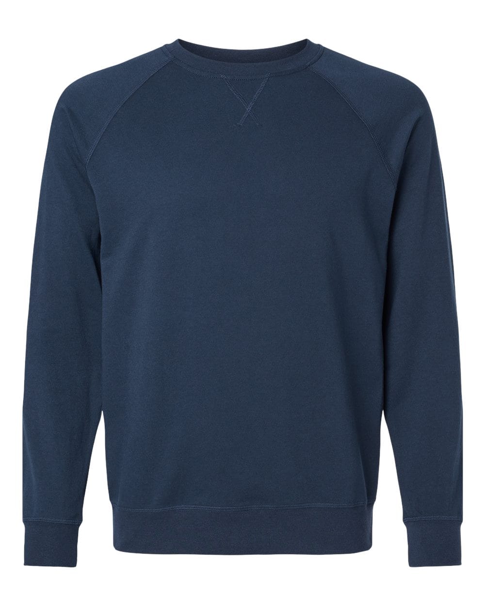 Next Level 9000 Unisex Laguna Raglan Crewneck Sweatshirt in Midnight Navy
