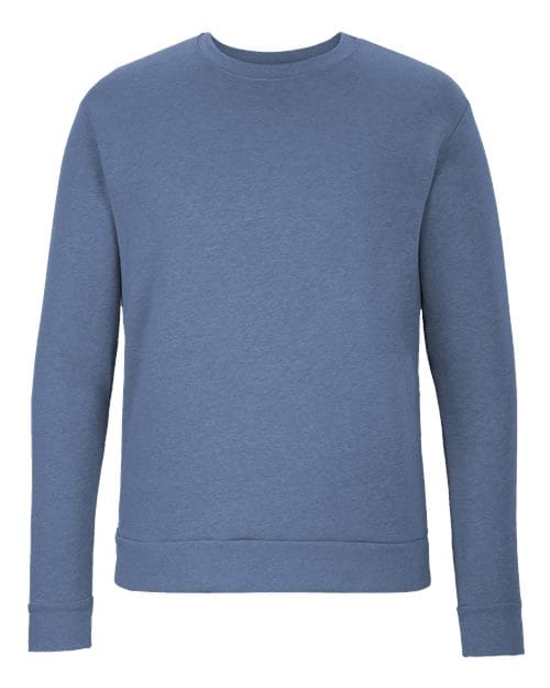 Next Level 9002 Unisex Malibu Crewneck Sweatshirt in Heather Bay Blue