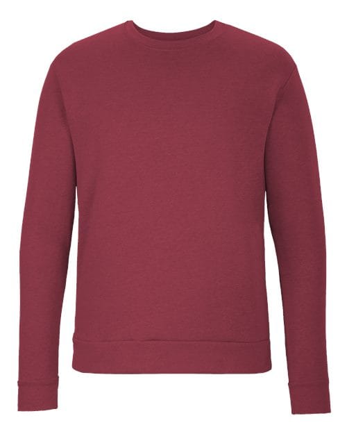 Next Level 9002 Unisex Malibu Crewneck Sweatshirt in Heather Cardinal
