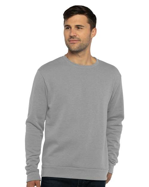 Next Level 9002 Unisex Malibu Crewneck Sweatshirt in Heather Grey