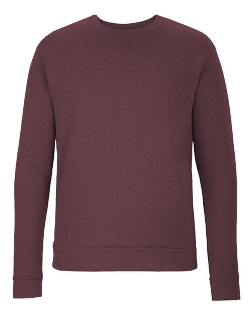 Next Level 9002 Unisex Malibu Crewneck Sweatshirt in Heather Maroon