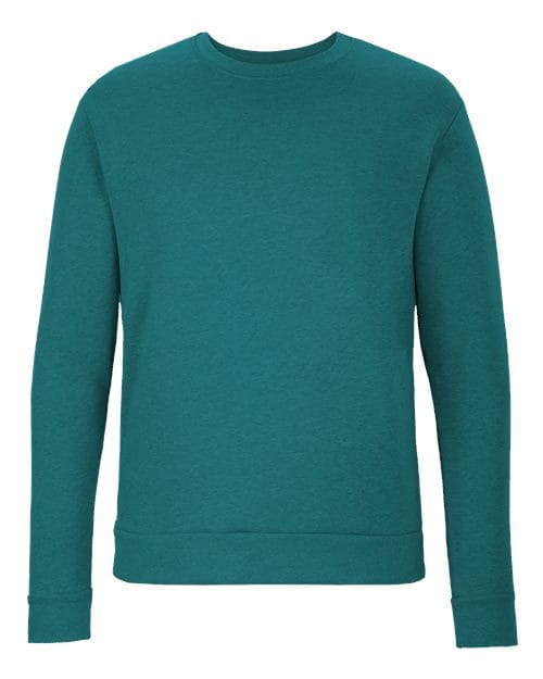 Next Level 9002 Unisex Malibu Crewneck Sweatshirt in Heather Teal