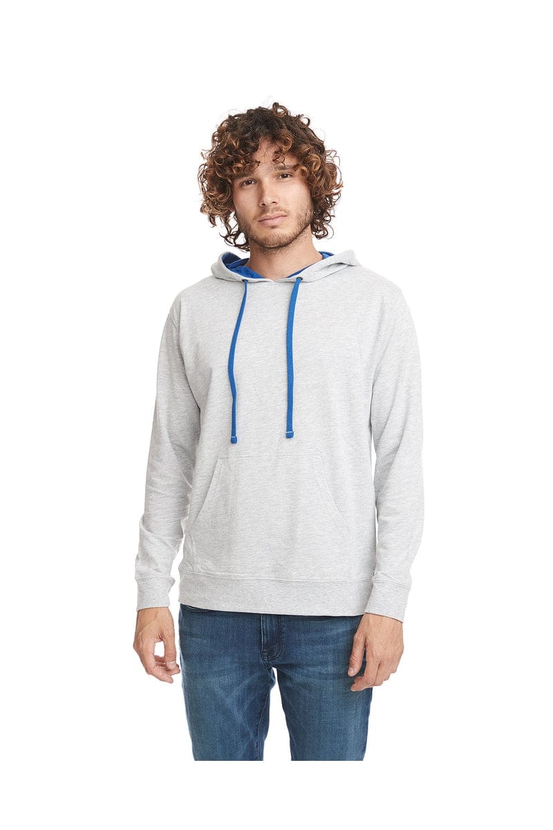 Next Level 9301 Unisex French Terry Pullover Hoody in Hthr Grey/ Royal