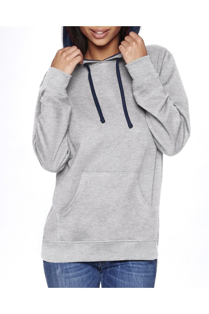 Next Level 9301 Unisex French Terry Pullover Hoody in Hthr Gr/Mid Ny