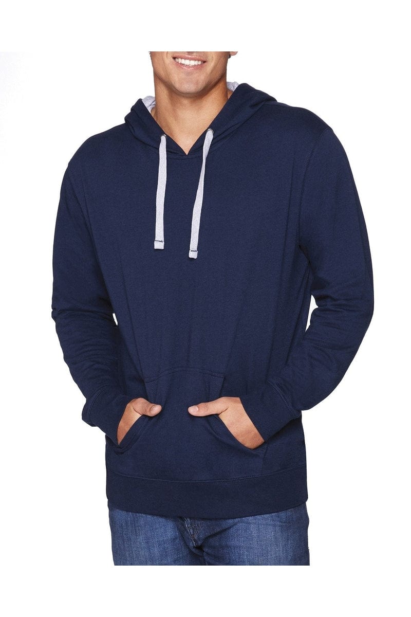 Next Level 9301 Unisex French Terry Pullover Hoody in Mid Ny/ Hthr Gry