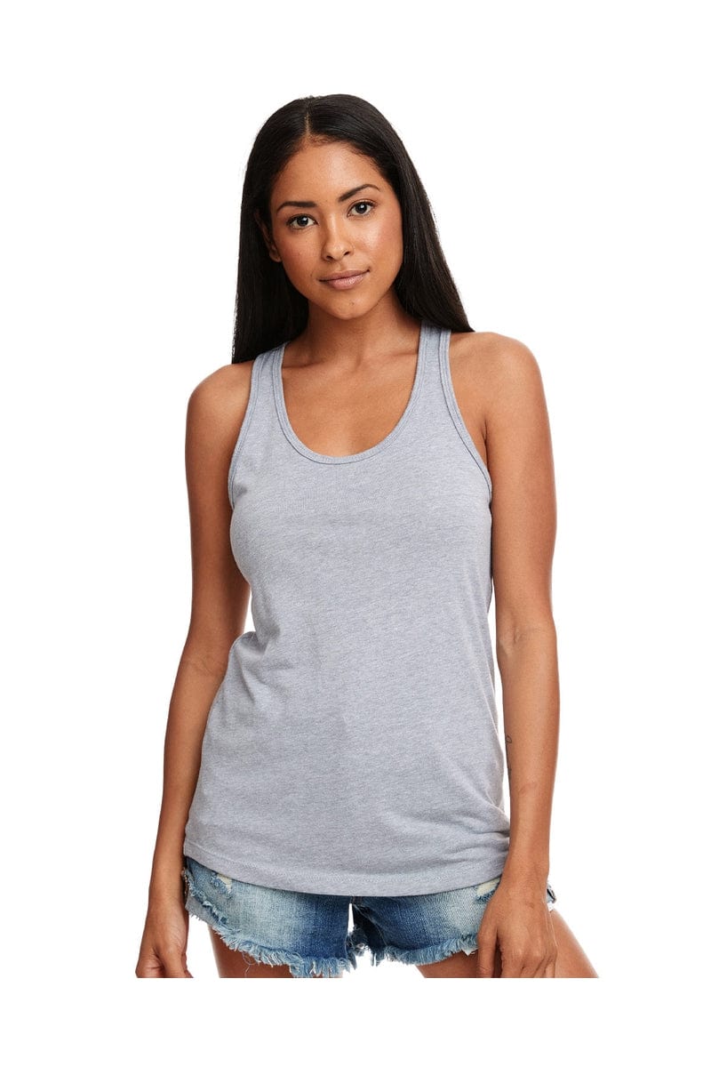 Next Level N1533: Ladies' Ideal Racerback Tank in Heather Gray