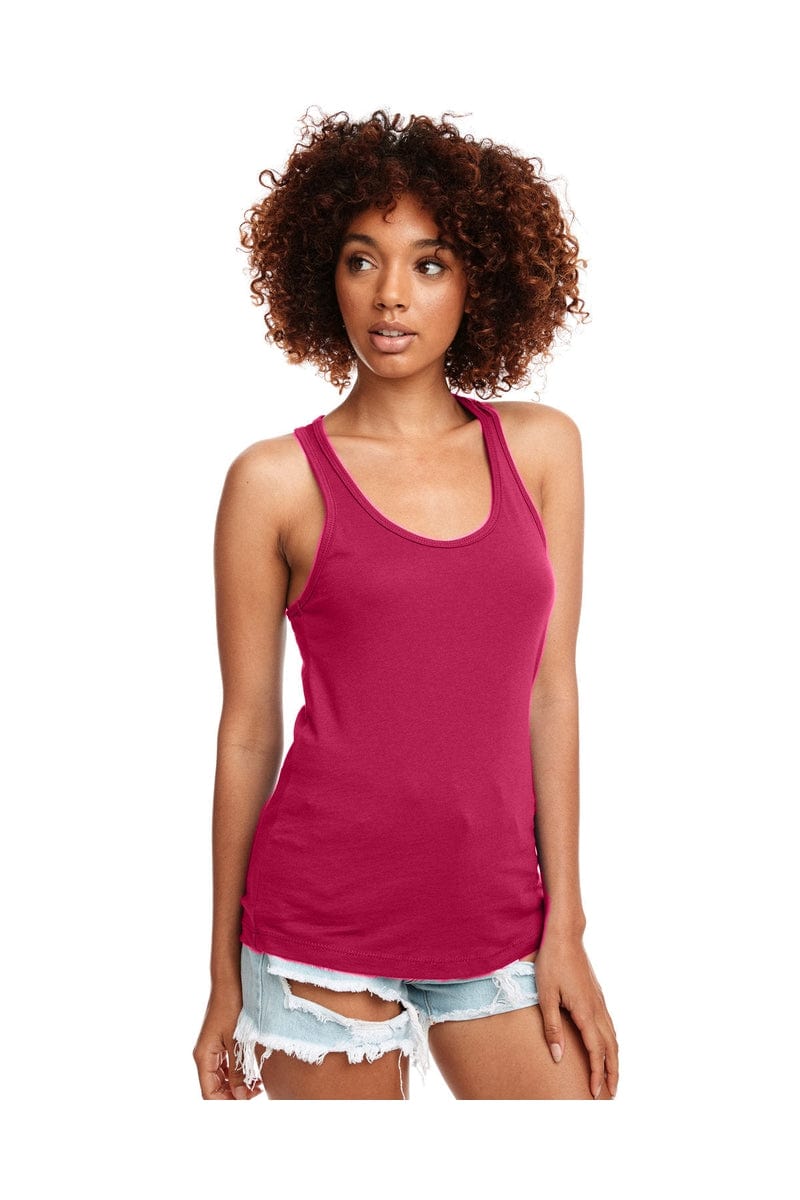Next Level N1533: Ladies' Ideal Racerback Tank in Raspberry