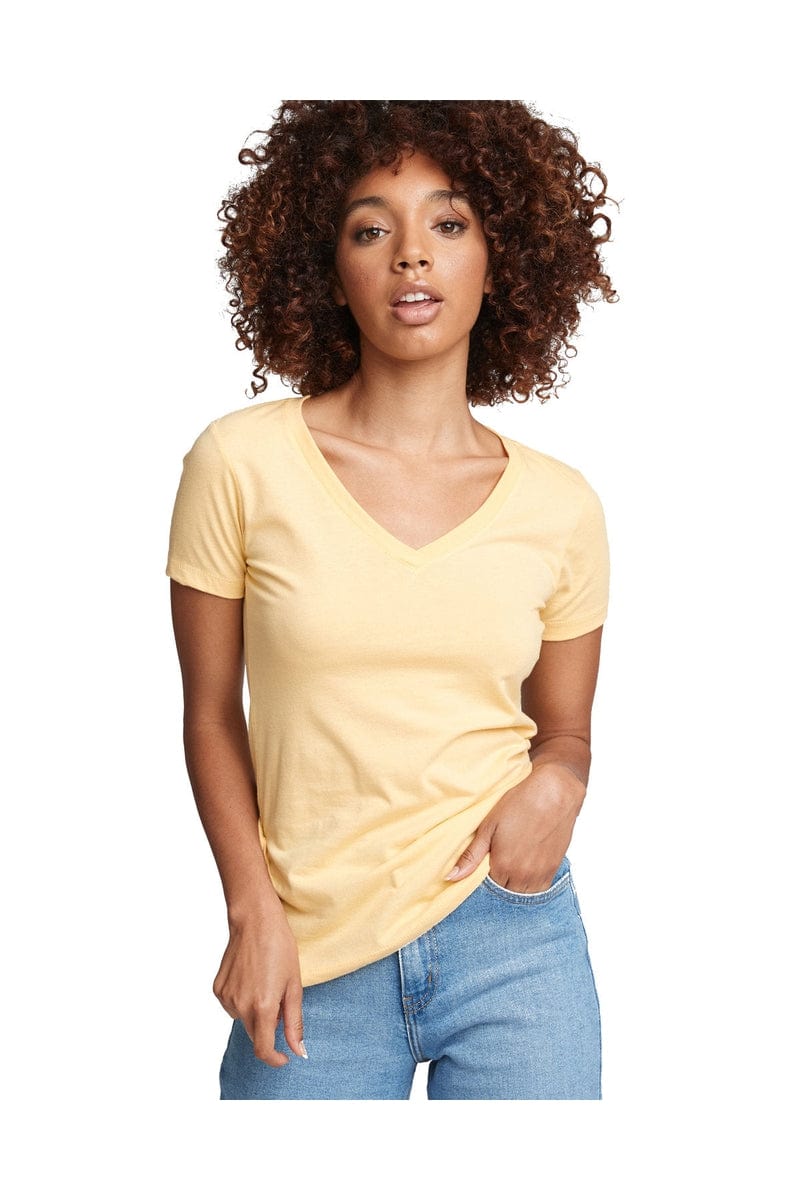 Next Level N1540: Ladies' Ideal V in Banana Cream