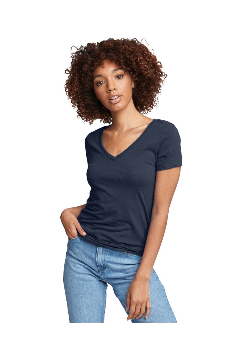 Next Level N1540: Ladies' Ideal V in Indigo