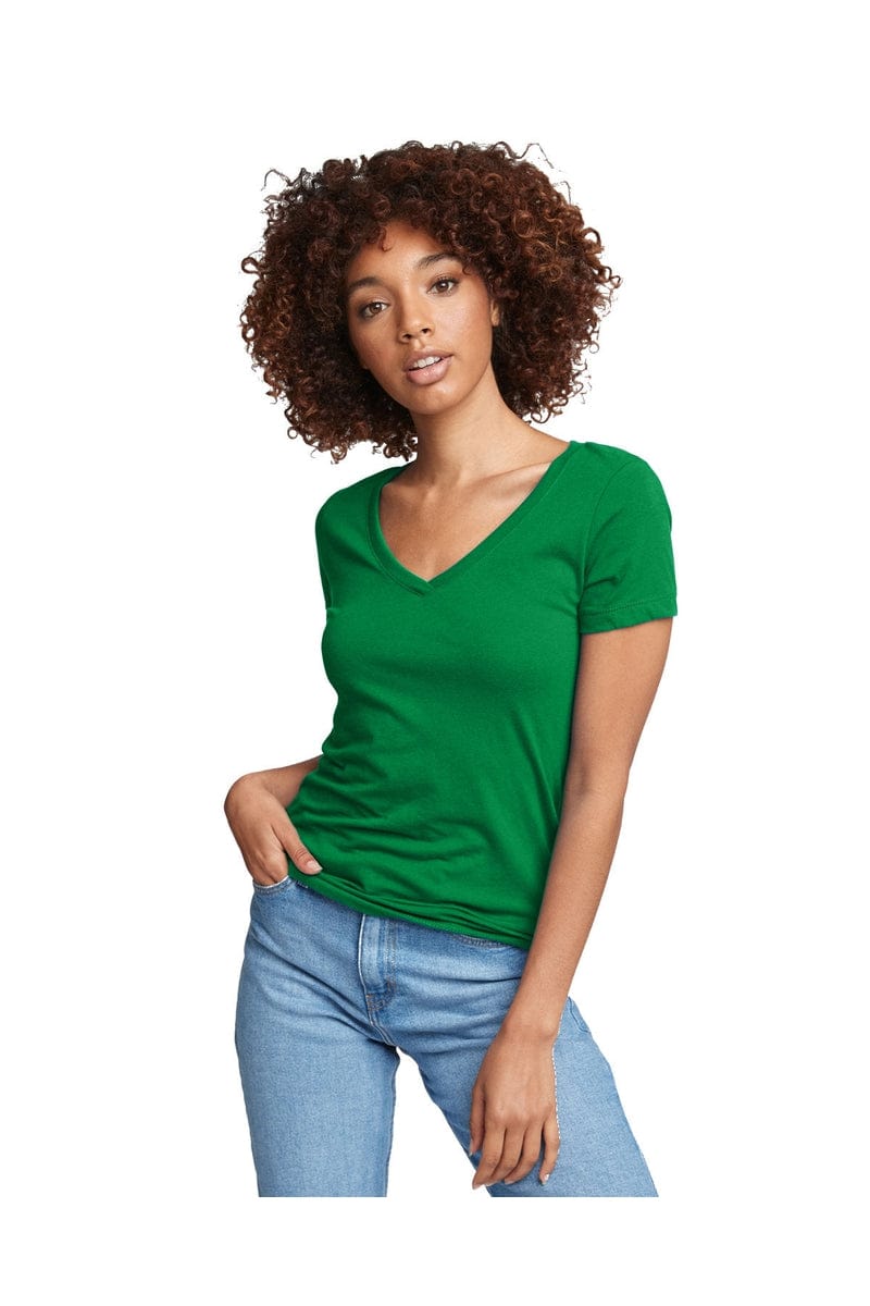 Next Level N1540: Ladies' Ideal V in Kelly Green