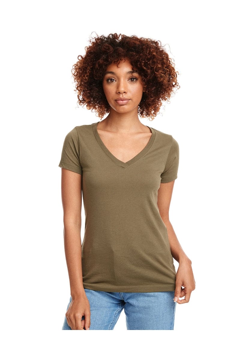 Next Level N1540: Ladies' Ideal V in Military Green