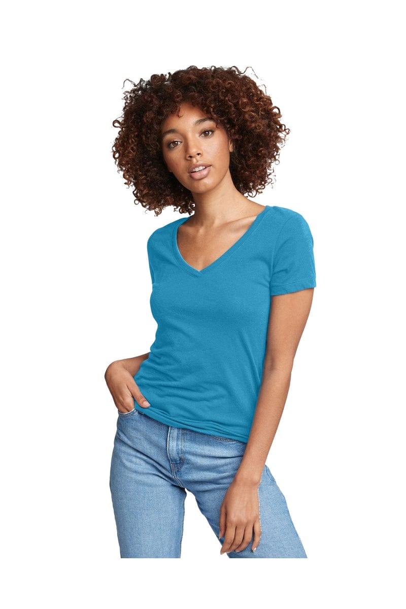 Next Level N1540: Ladies' Ideal V in Turquoise