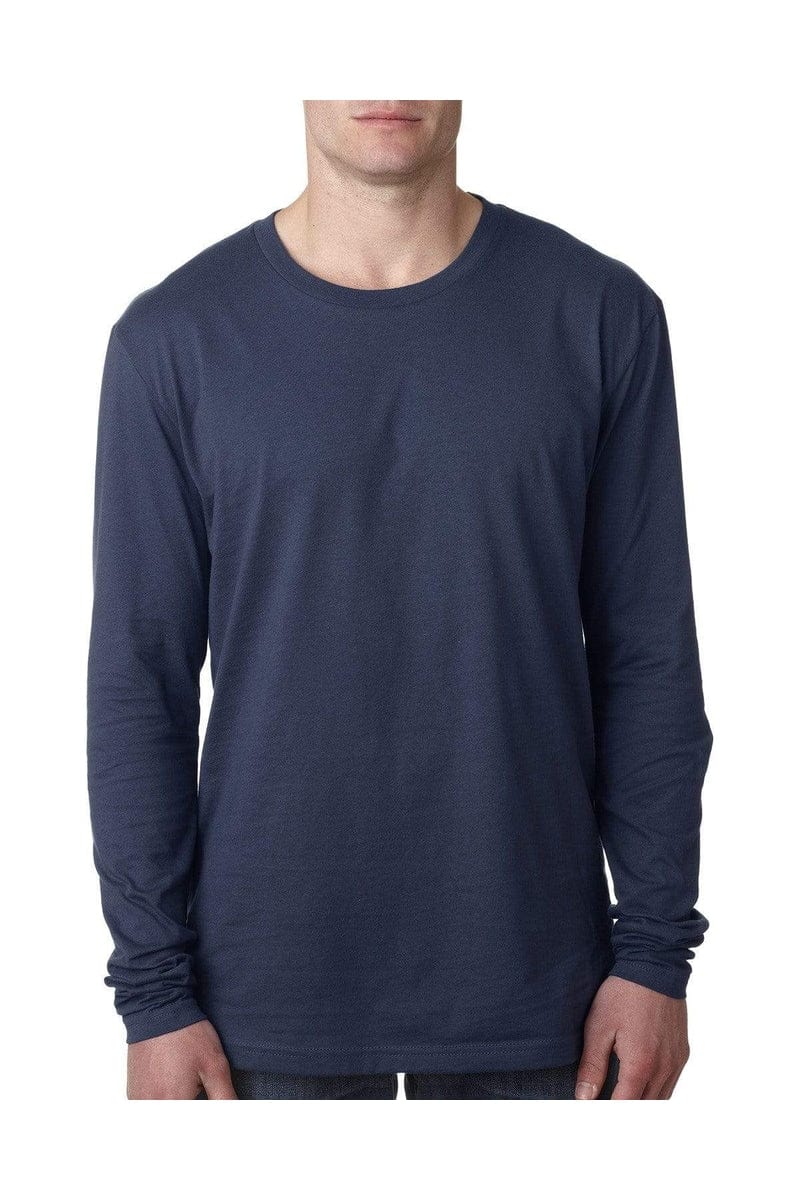 Next Level N3601: Men's Cotton Long-Sleeve Crew in 